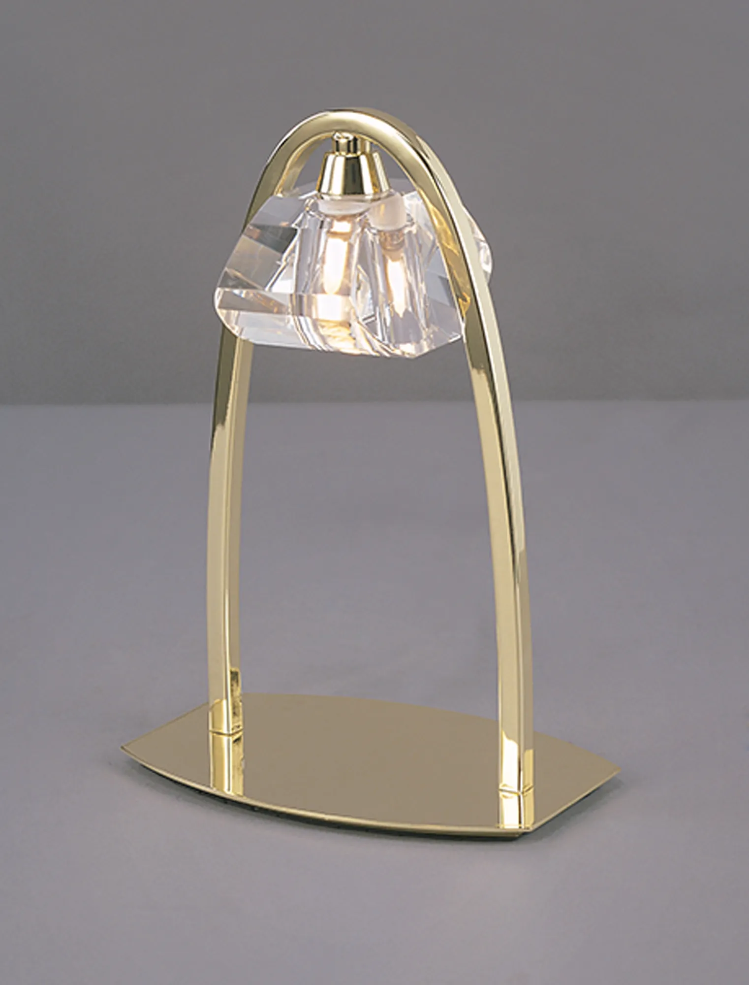 M0425PB  Alfa PB Crystal 24cm 1 Light Table Lamp